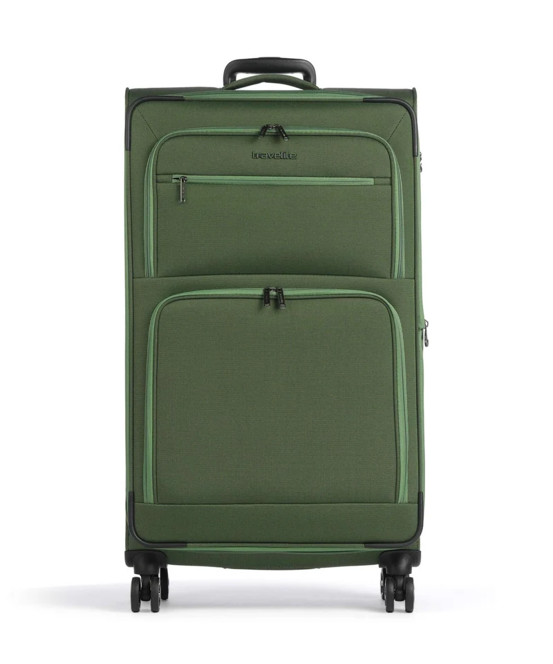 Travelite Cubis 4-Rollen Trolley green