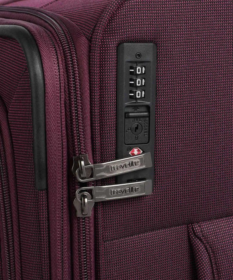 Travelite Cubis 4-Rollen Trolley berry