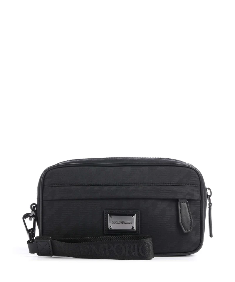 Emporio Armani Eagle All Over Kulturbeutel black beauty
