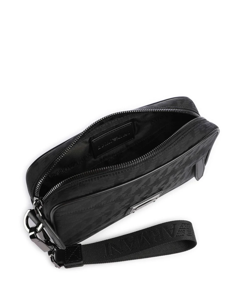 Emporio Armani Eagle All Over Kulturbeutel black beauty