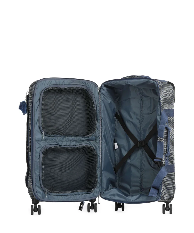 Kipling Basic Spontaneous M 4-Rollen Trolley blue on wire
