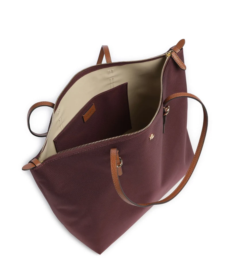 Lauren Ralph Lauren Keaton 31 Shopper dark garnet/lauren tan