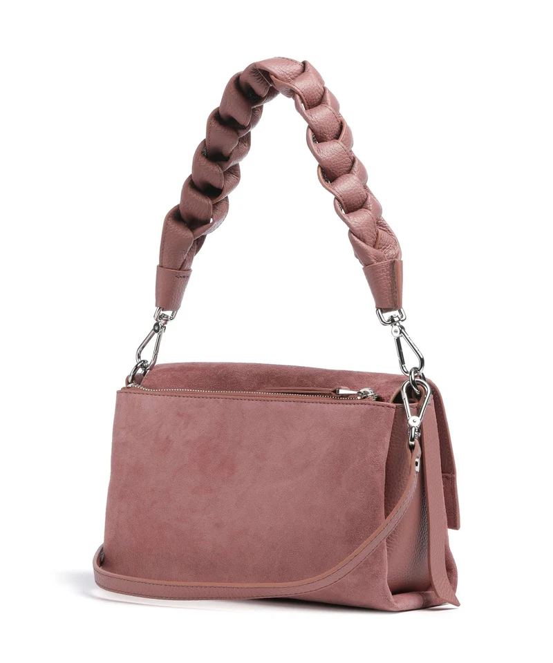 Coccinelle Boheme Suede Schultertasche winter rose