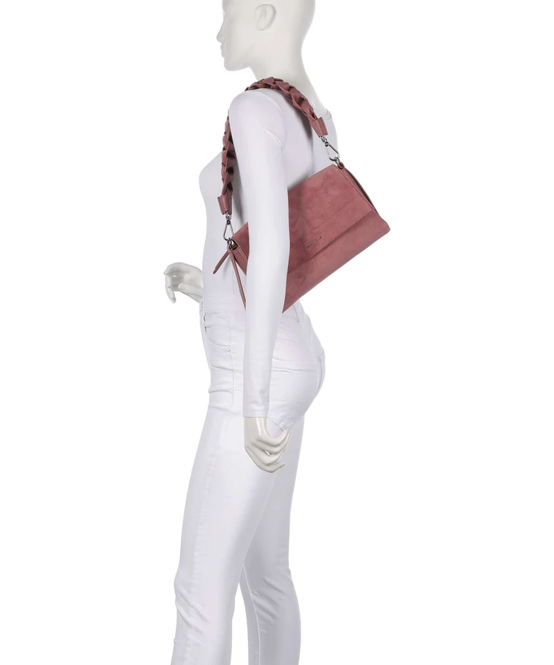 Coccinelle Boheme Suede Schultertasche winter rose