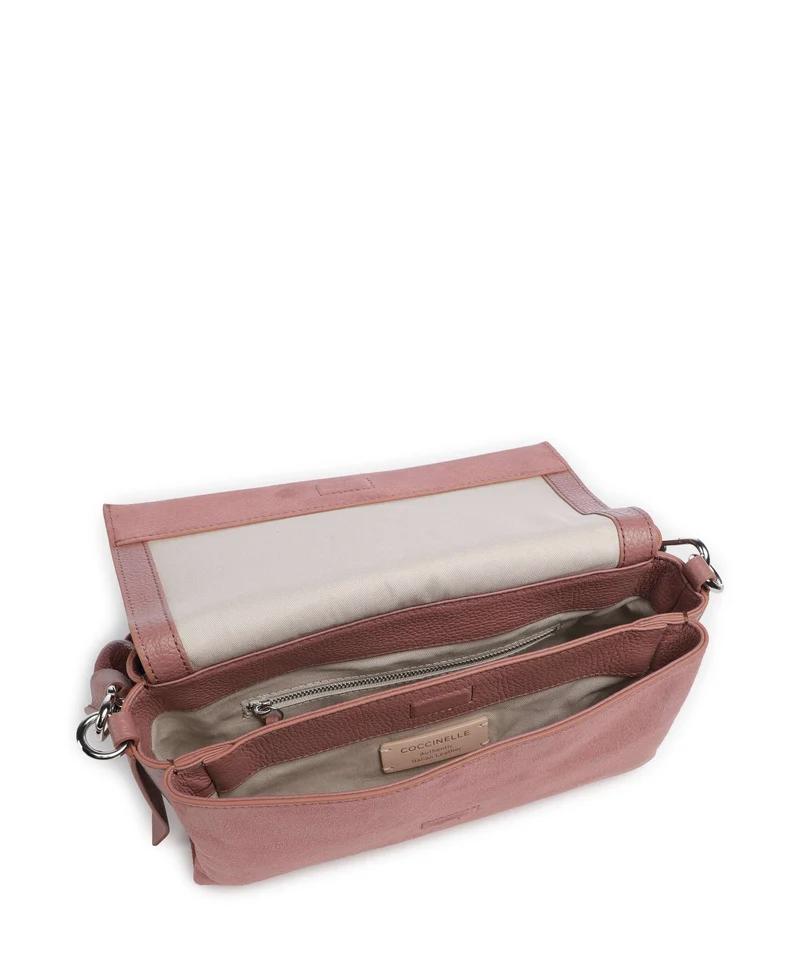 Coccinelle Boheme Suede Schultertasche winter rose