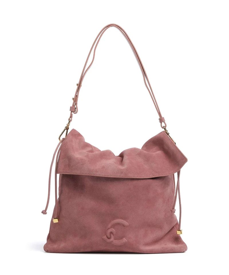 Coccinelle Lidia Suede Beuteltasche winter rose