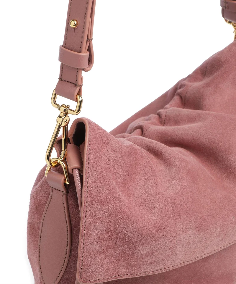 Coccinelle Lidia Suede Beuteltasche winter rose
