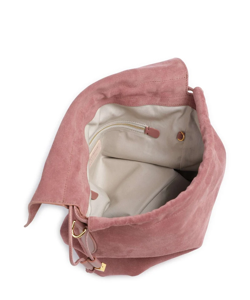 Coccinelle Lidia Suede Beuteltasche winter rose