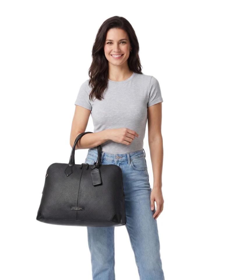 The Bridge Travel Soft Weekender nero