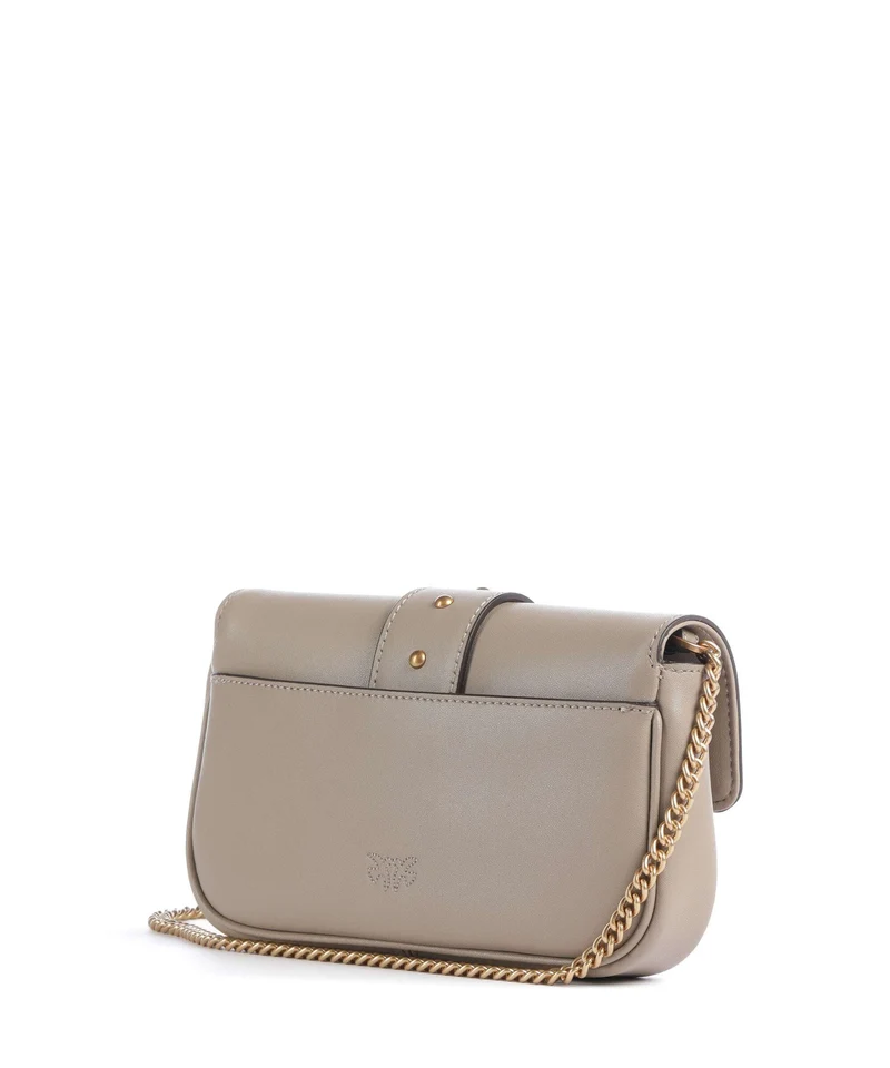 Pinko Love One Pocket Geldbörse grigio talpa/antique gold