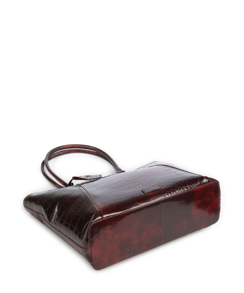 Burkely Cool Colbie Shopper burgundy patent