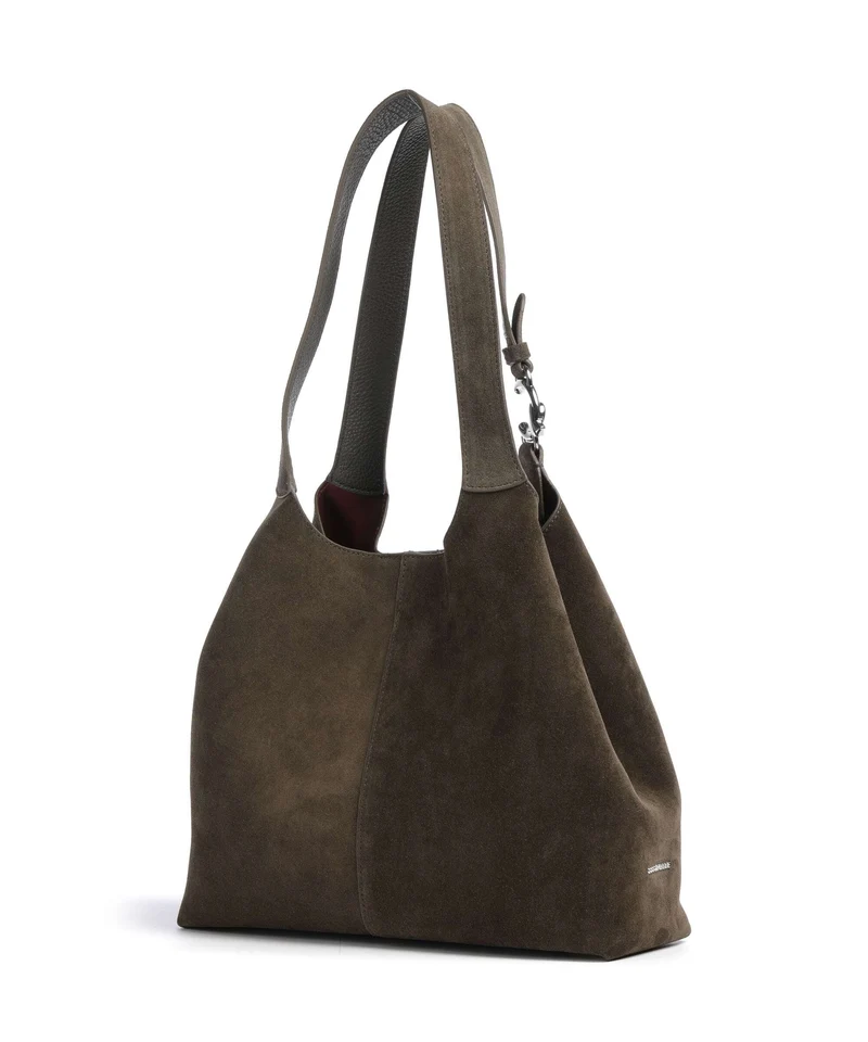 Coccinelle C-Easy Suede Beuteltasche fango