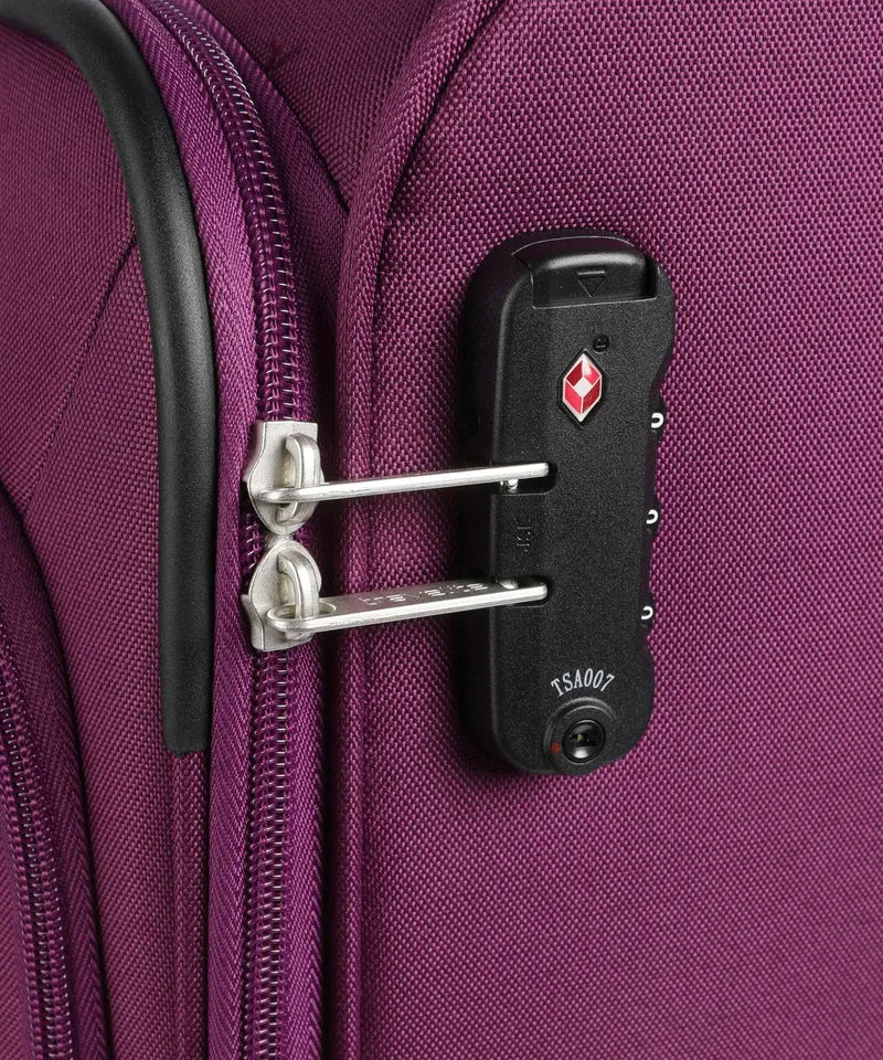 Travelite Priego 4-Rollen Trolley Set berry