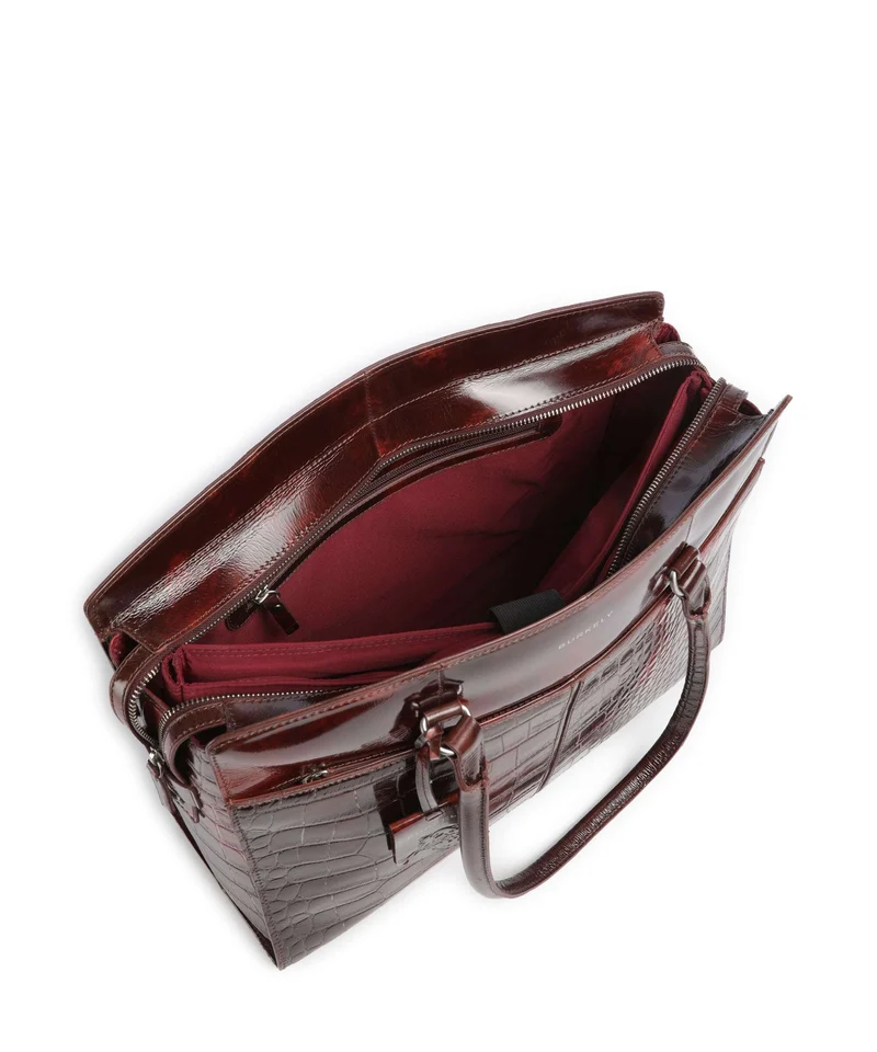 Burkely Cool Colbie Shopper burgundy patent