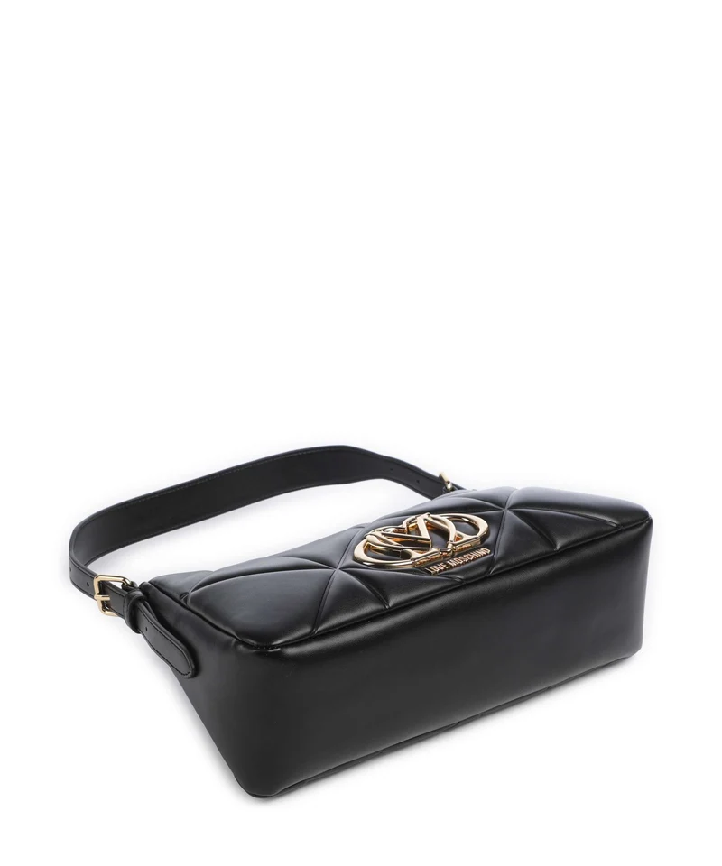 Love Moschino Embossed Q Schultertasche nero