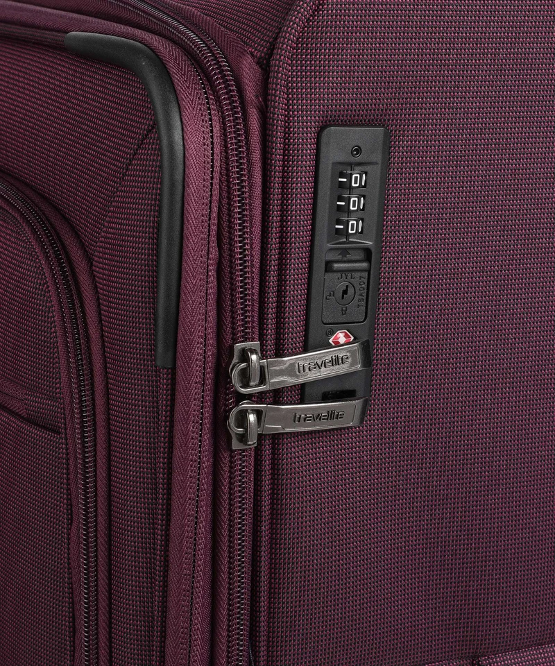 Travelite Cubis 4-Rollen Trolley berry