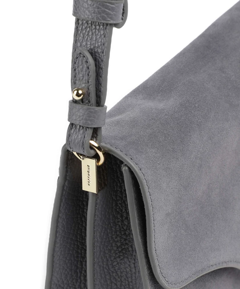 Coccinelle C-Me Softy Suede Schultertasche stove
