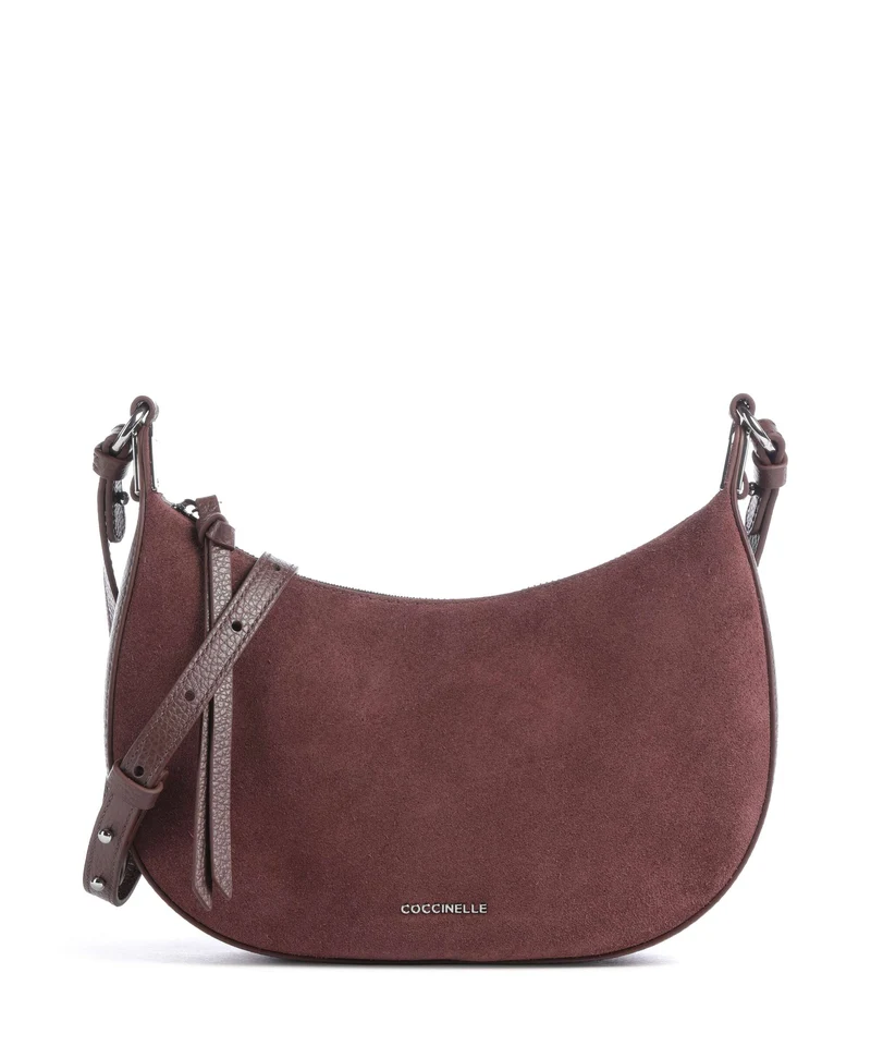 Coccinelle Fujiko Suede Umhängetasche berry