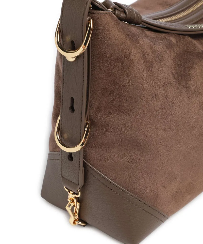 Love Moschino Signature Beuteltasche marrone