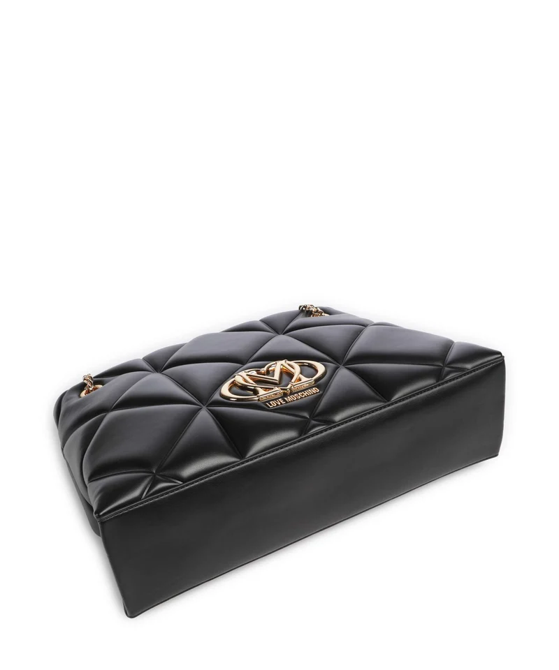 Love Moschino Embossed Q Shopper nero