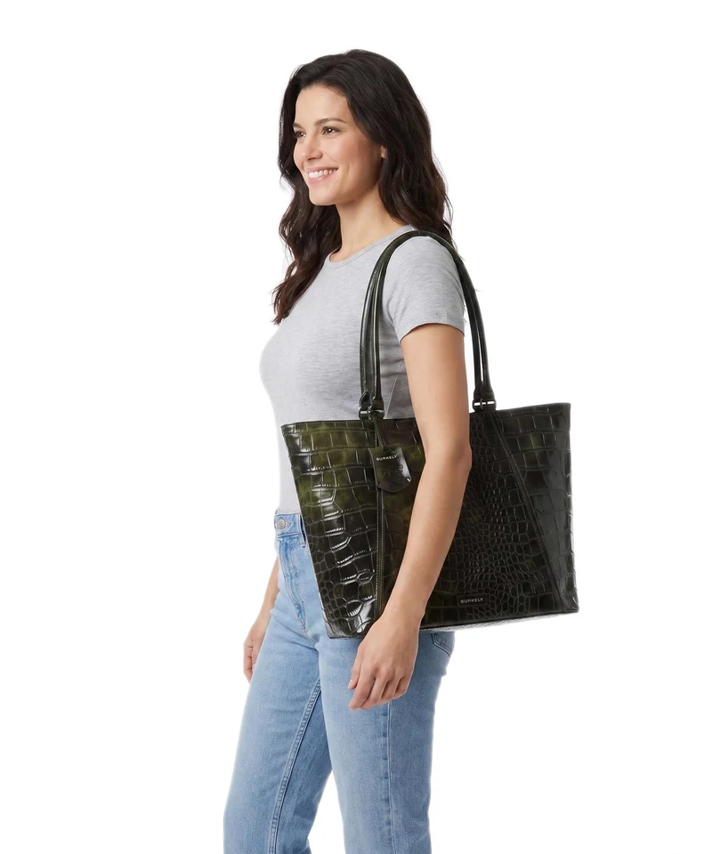 Burkely Cool Colbie Shopper olive patent