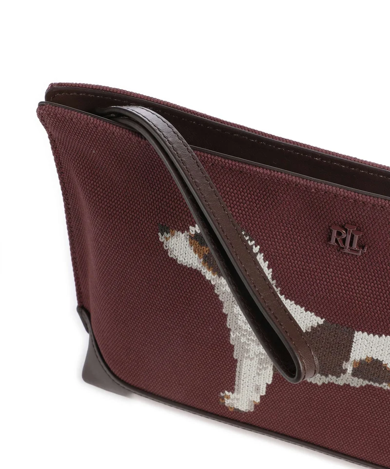 Lauren Ralph Lauren Large Kosmetiktasche dark garnet/chestnut brown
