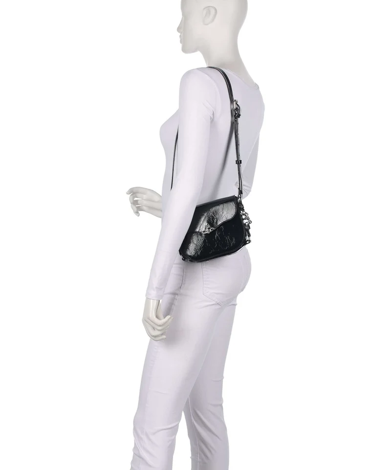Vivienne Westwood Hunter Naplak Schultertasche black
