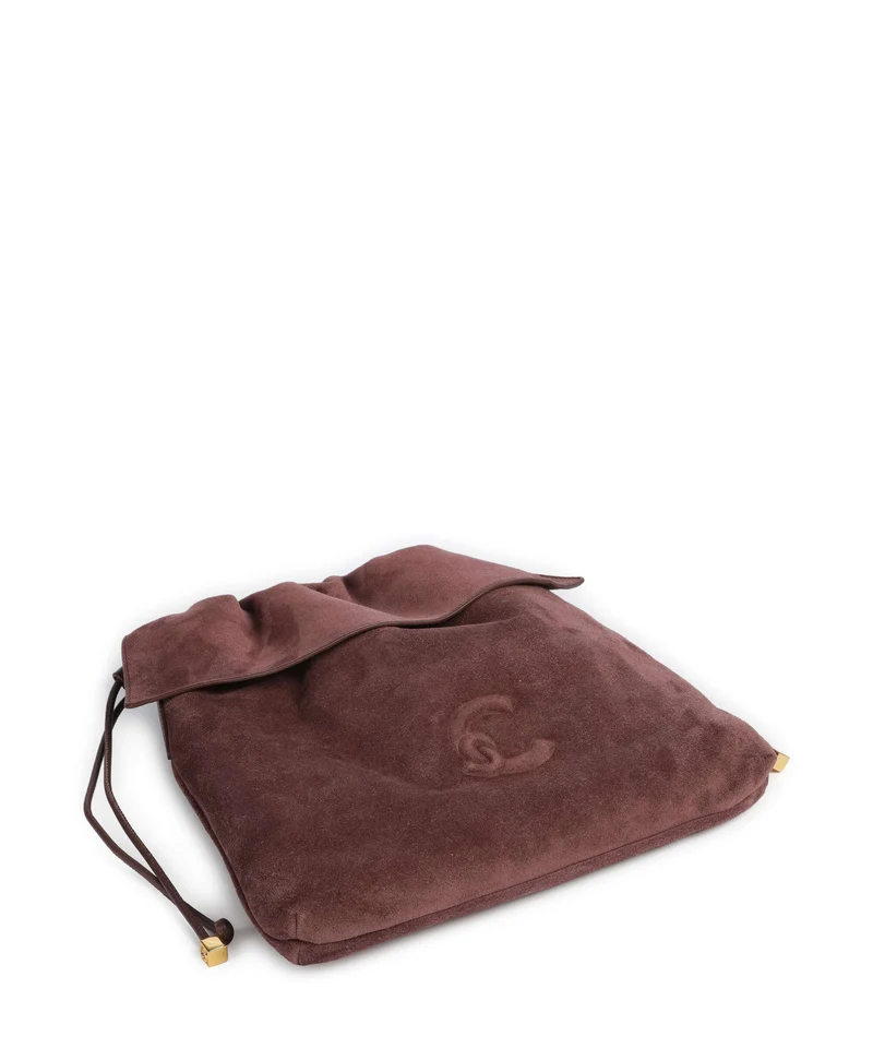 Coccinelle Lidia Suede Beuteltasche berry