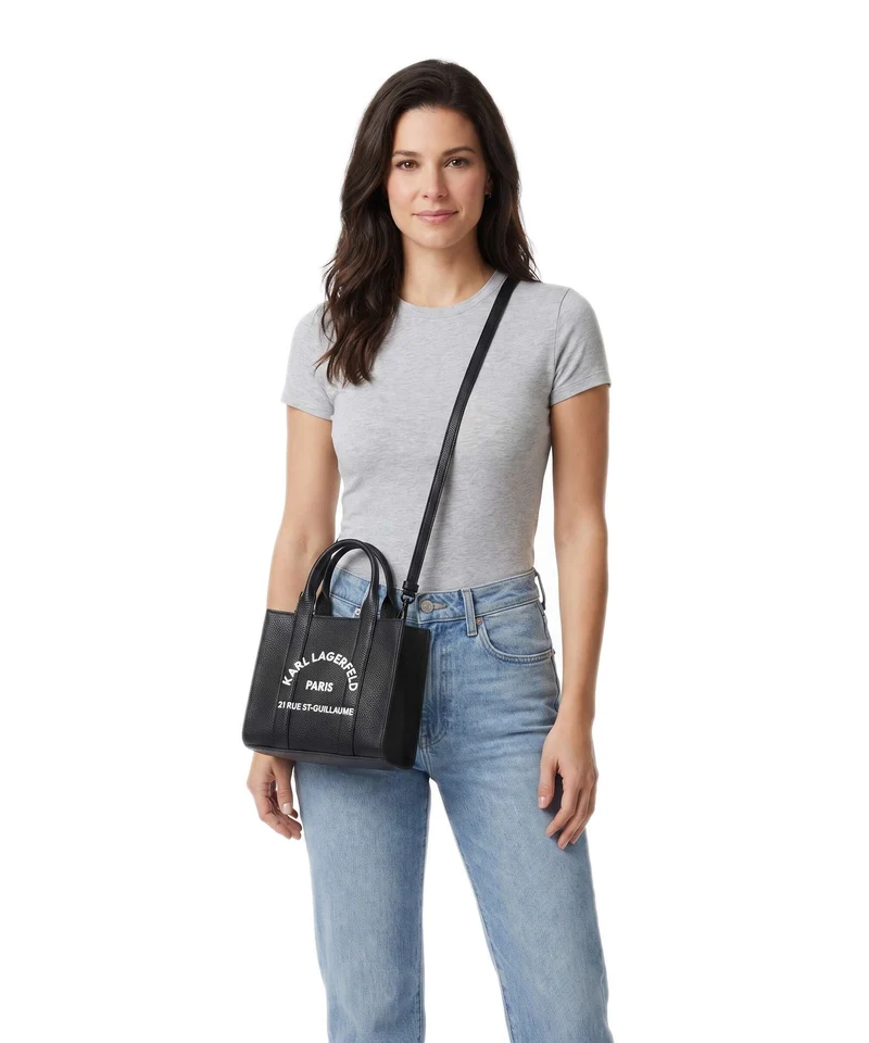 Karl Lagerfeld K/Rue St Guillaume Mini Handtasche white/black