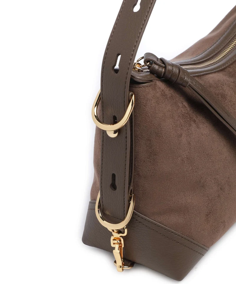 Love Moschino Signature Beuteltasche marrone
