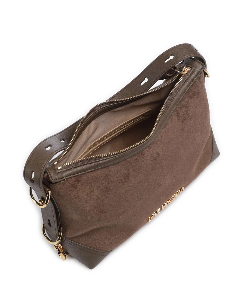 Love Moschino Signature Beuteltasche marrone