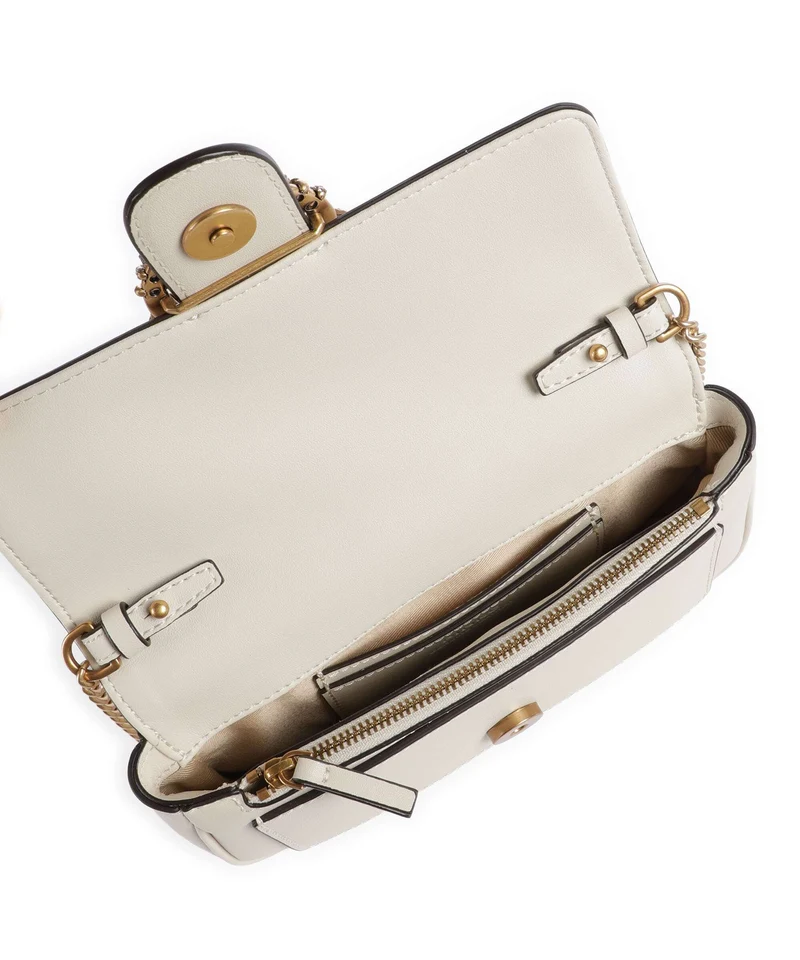 Pinko Love One Pocket New Buckle Umhängetasche bianco seta/antique gold