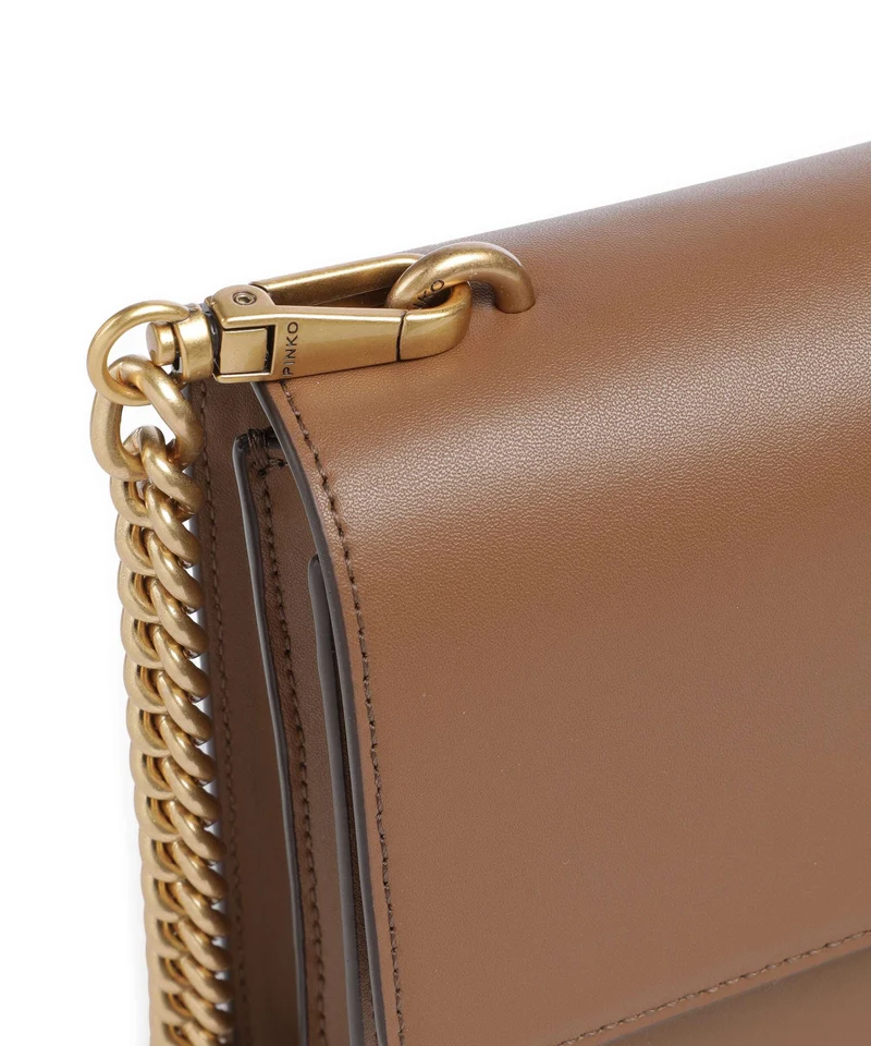 Pinko Love One Classic Umhängetasche marrone cognac/antique gold