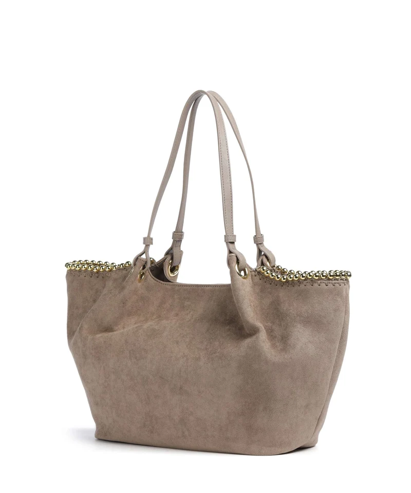 Love Moschino Gold Bead Shopper sabbia