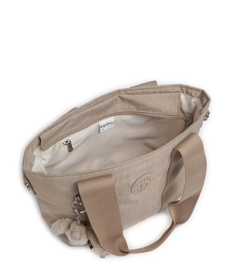 Kipling Basic Minta M Up Schultertasche tan beige