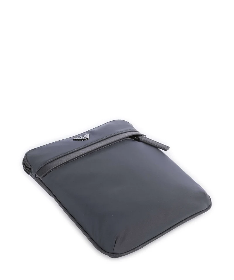 Emporio Armani Nylon Recycled Umhängetasche blackened pearl