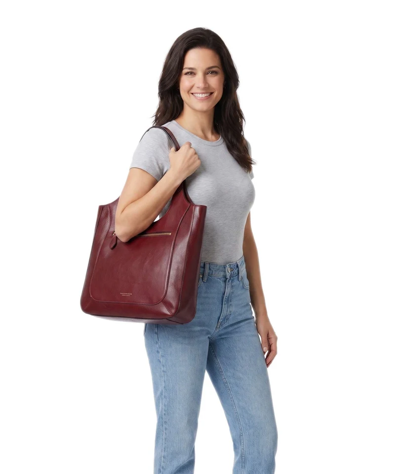 The Bridge Luce Soft Beuteltasche barolo