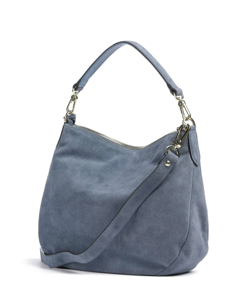 Abro Suede Juna Small Beuteltasche jeans