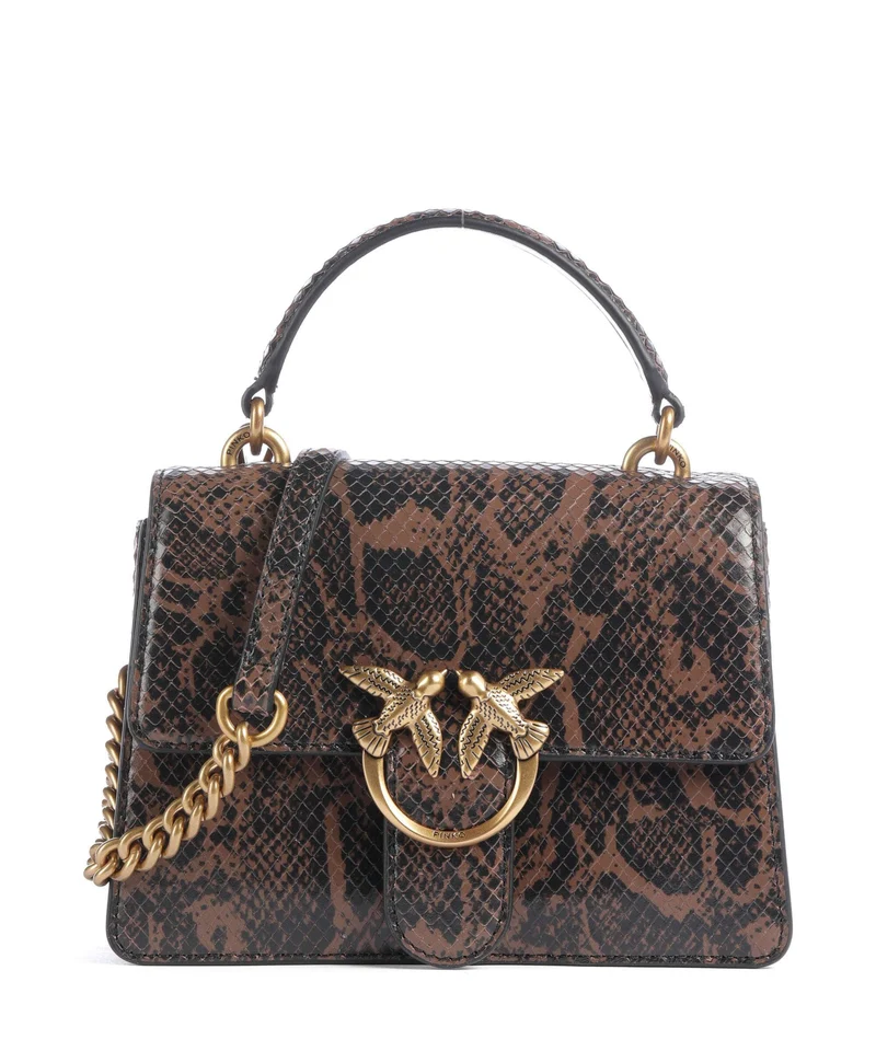 Pinko Love One Mini Umhängetasche roccia/marrone/antique gold