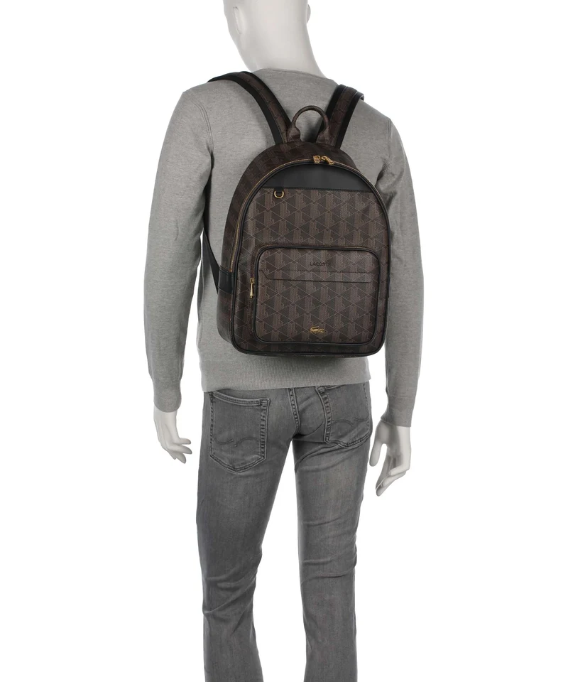 Lacoste The Blend Rucksack mono slate black shitake