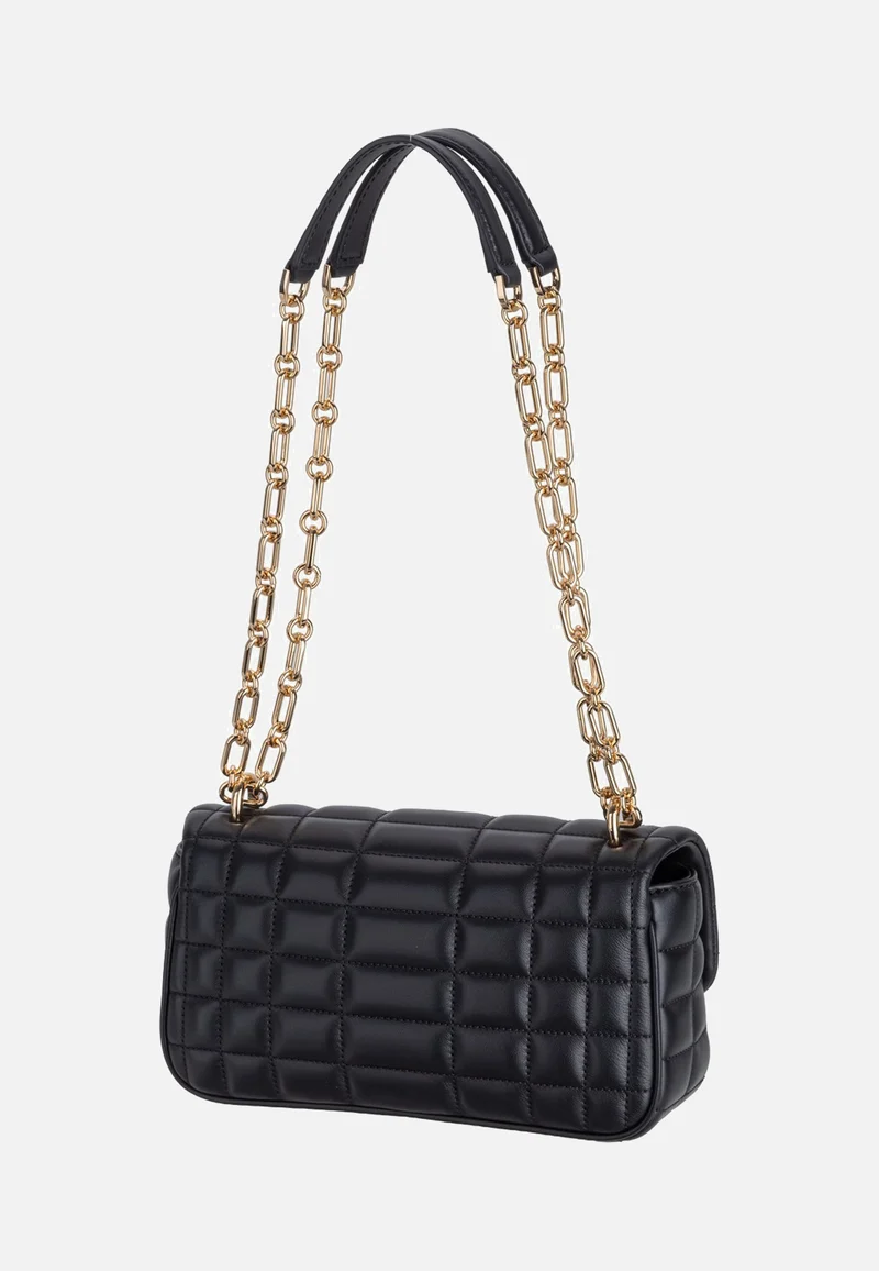 Tribeca Small Conv Chain Shldr Black - Abendtasche