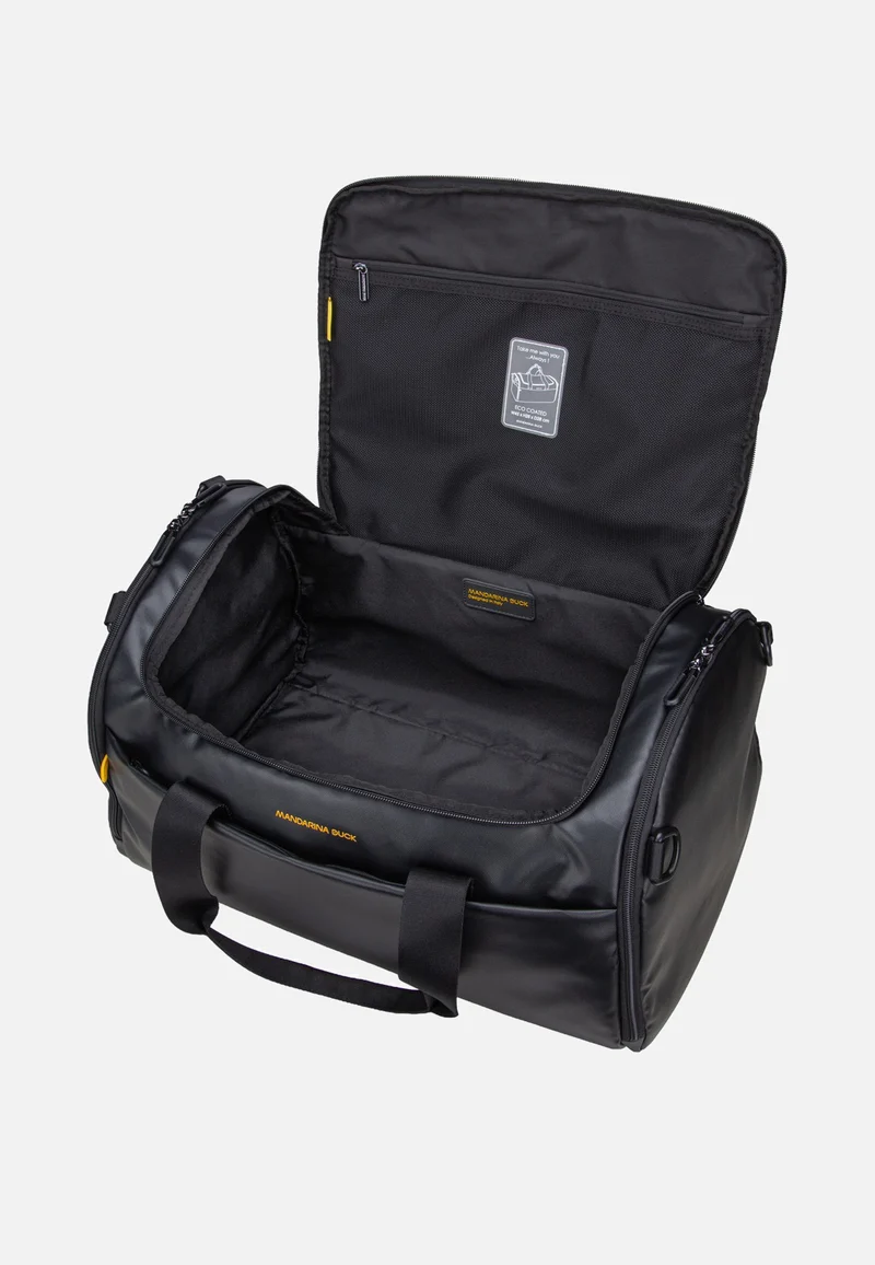 Eco Coated Duffle Black - Dufflebag