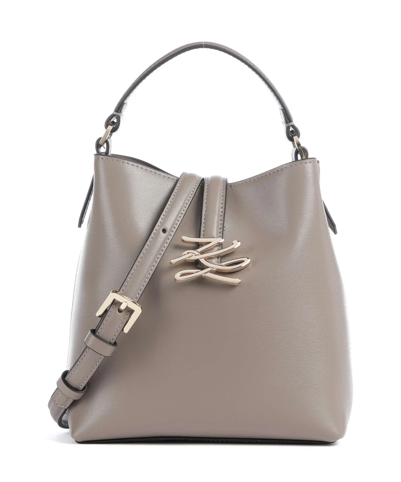 Karl Lagerfeld K/Autograph Small Bucket Handtasche ash grey