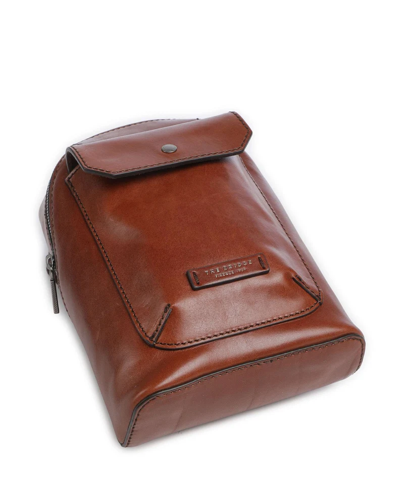 The Bridge Mattia Slingbag marrone