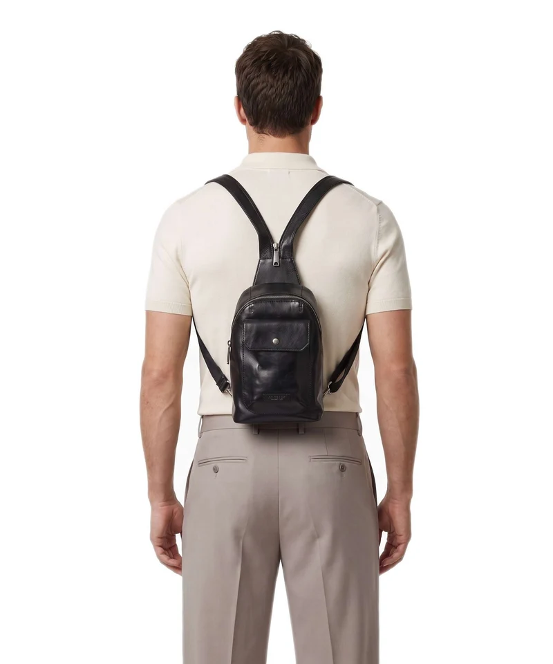 The Bridge Mattia Slingbag nero