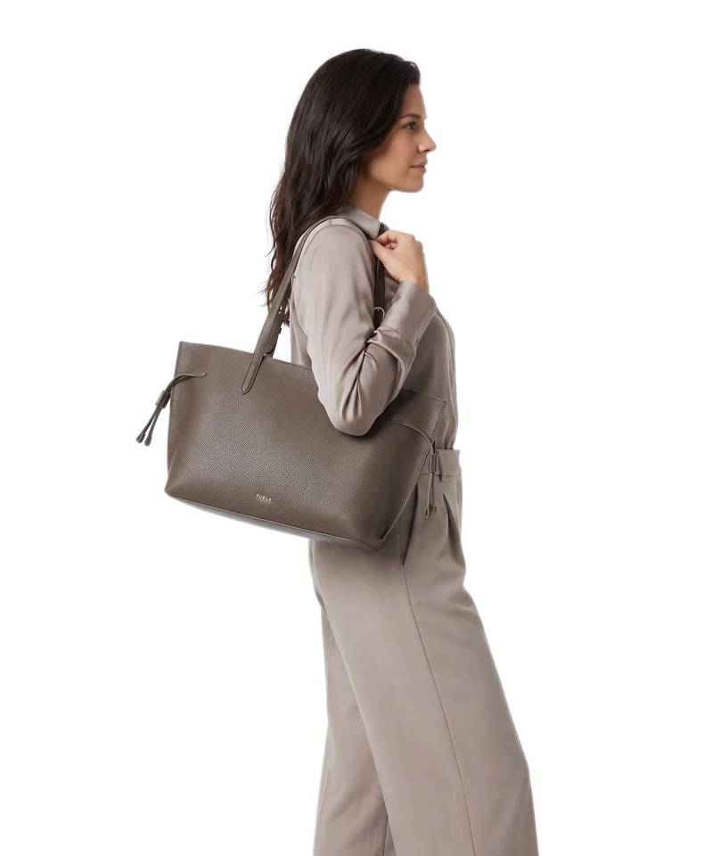 Furla Ava M Shopper mogano/cremino