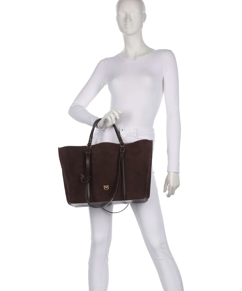 Pinko Carrie Big Shopper borgogna/antique gold