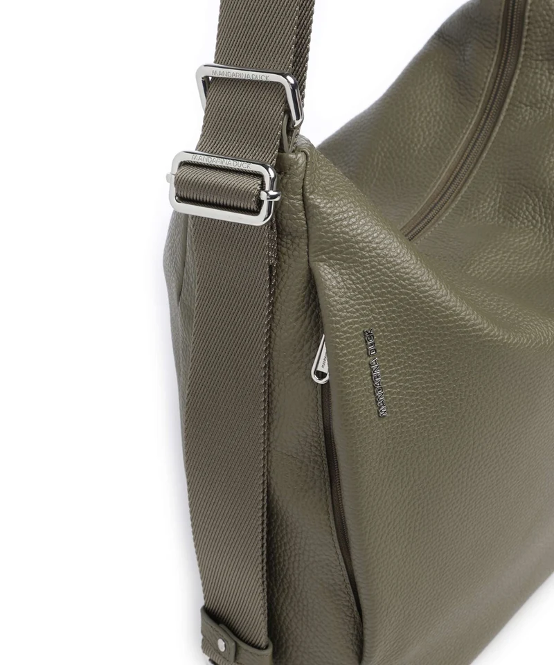 Mandarina Duck Mellow Leather Rucksack-Tasche winter olive