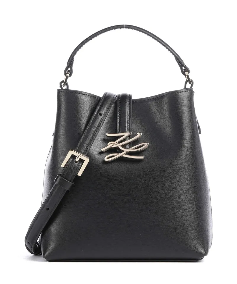 Karl Lagerfeld K/Autograph Small Bucket Handtasche black/gold