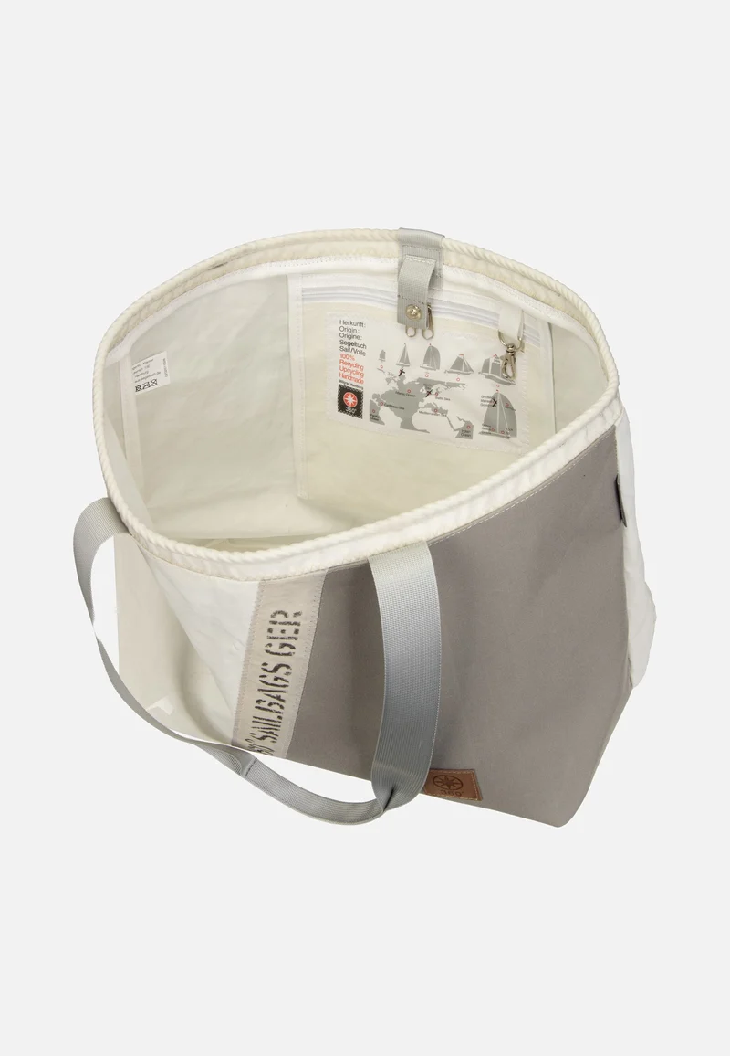 Watt Stencil Weiss/Grau - Shopper